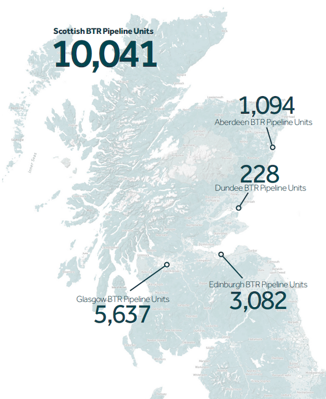 build to rent map infographic