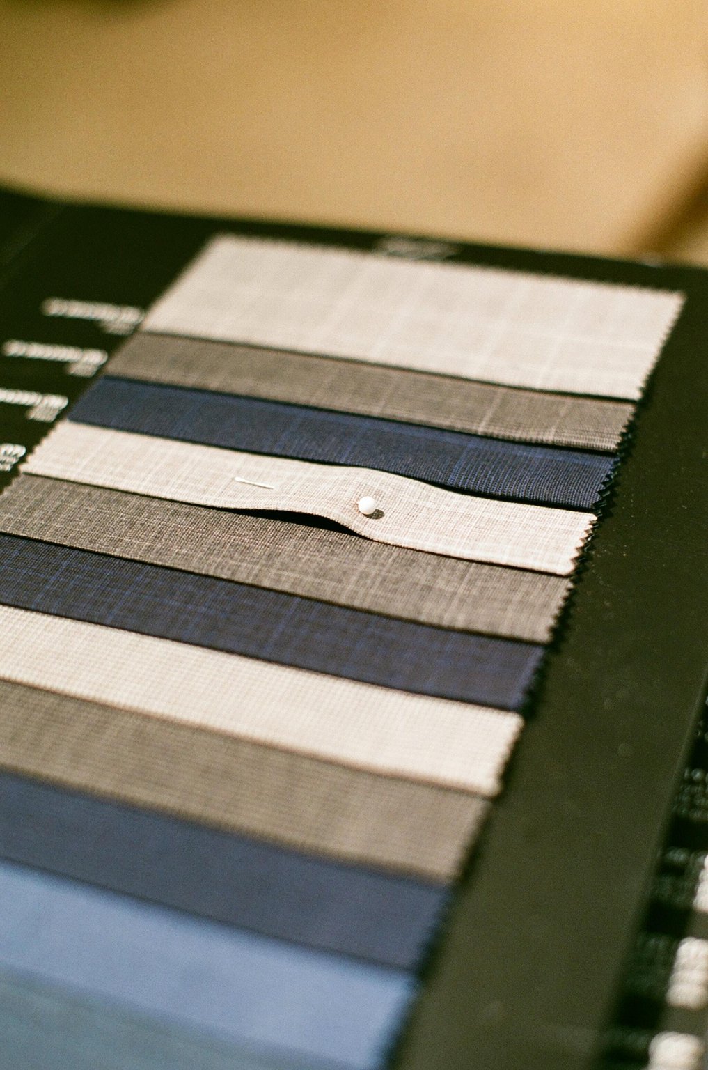 Image of tailor's fabric samples