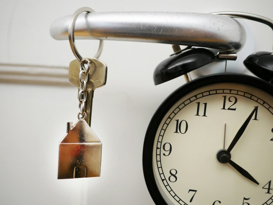 House and clock