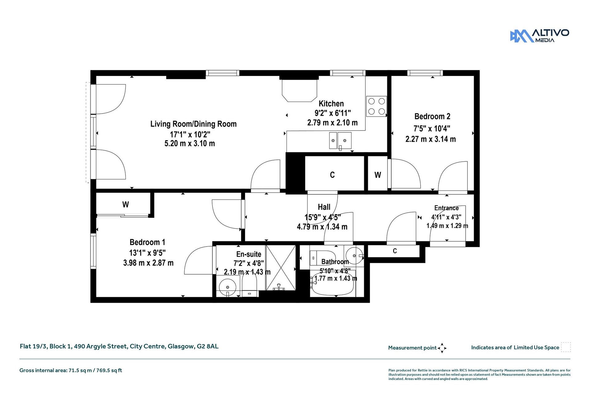 Flat 19/3, Block 1, 490 Argyle Street, City Centre, Glasgow, G2 8AL - Picture #29