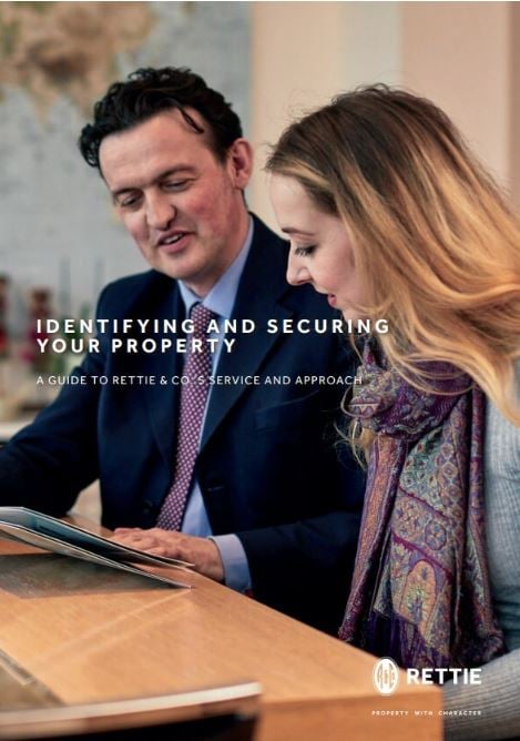 Front cover of property sourcing brochure