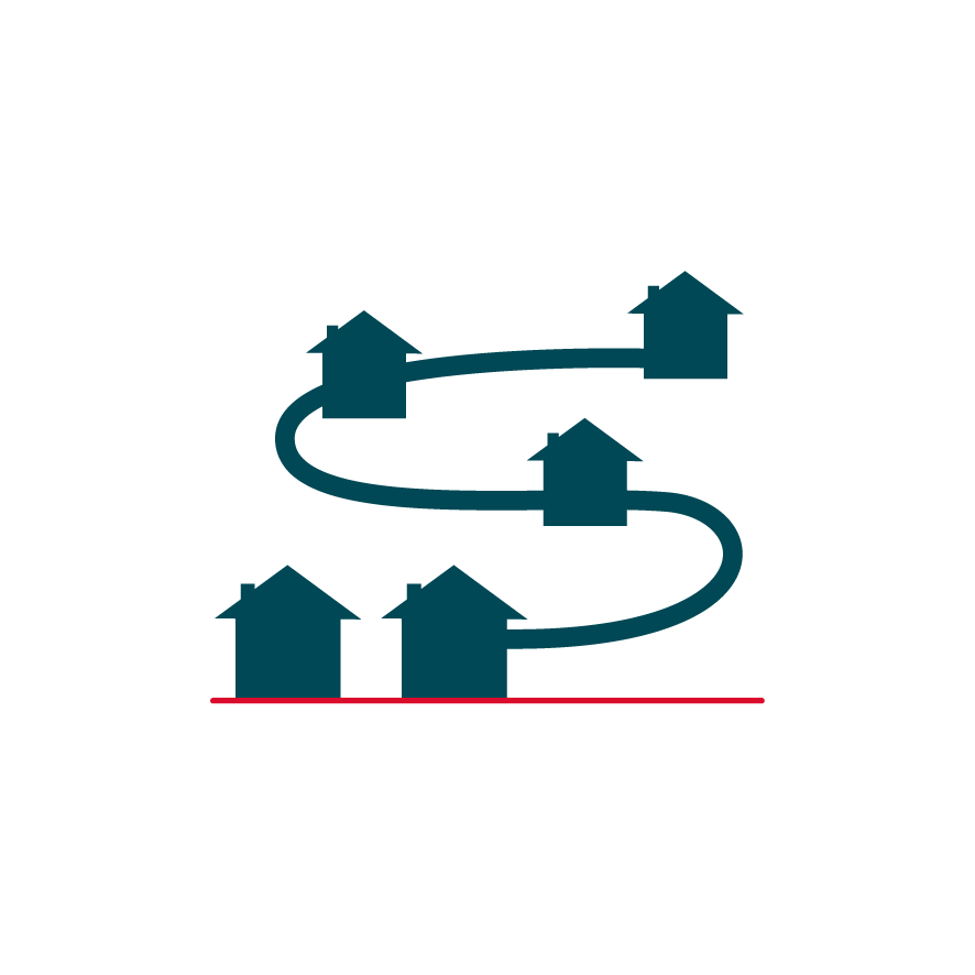 multiple houses infographic