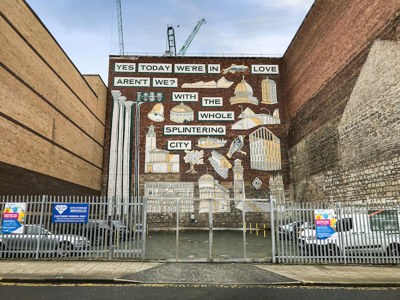 Photo of wall mural on side of building in Glasgow