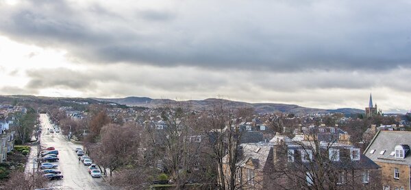 Aerial view of Woodburn Terrace