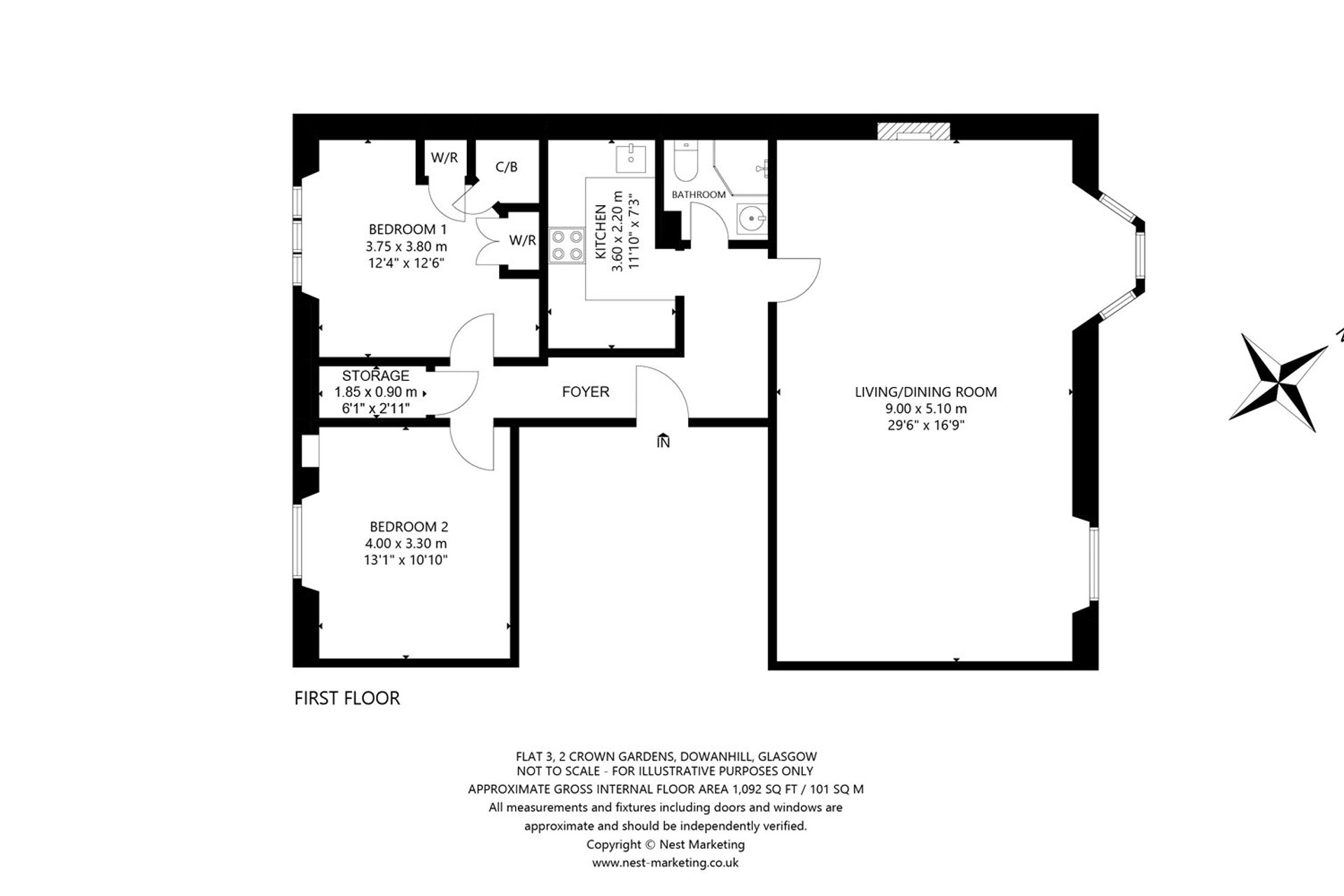 Flat 3, 2 Crown Gardens, Dowanhill, Glasgow, G12 9HJ - Picture #18