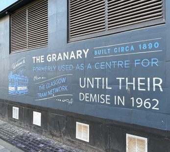 The Granary signage