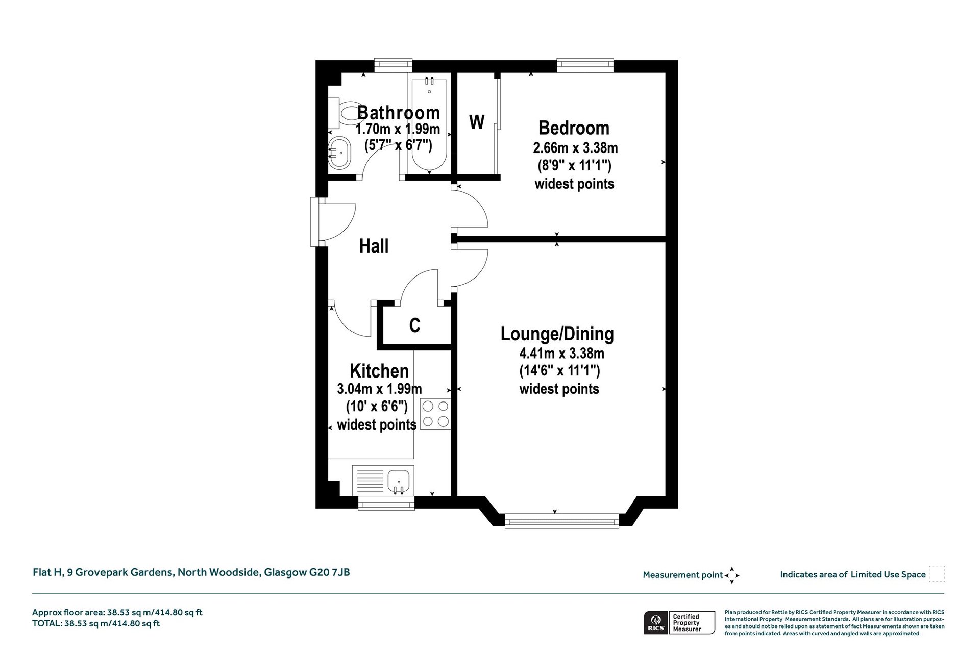 Flat H, 9 Grovepark Gardens, North Woodside, Glasgow, G20 7JB - Picture #17