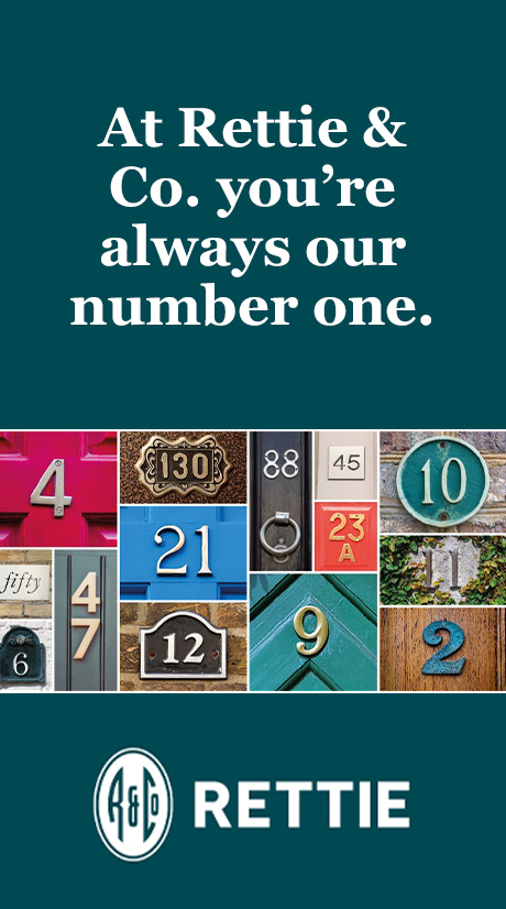Image saying at rettie & Co you're always our number one