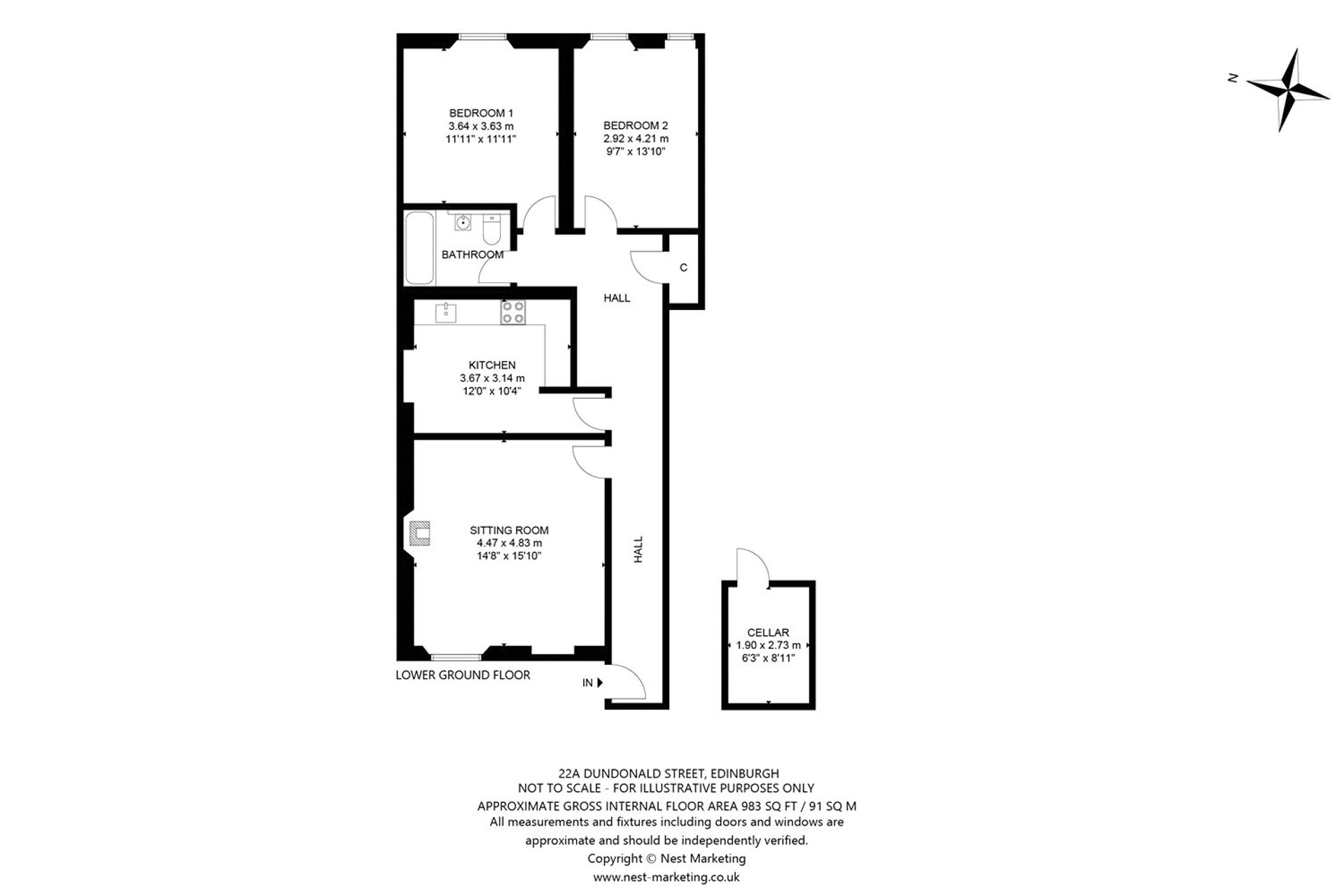 22A Dundonald Street, Edinburgh, EH3 6RY - Picture #21