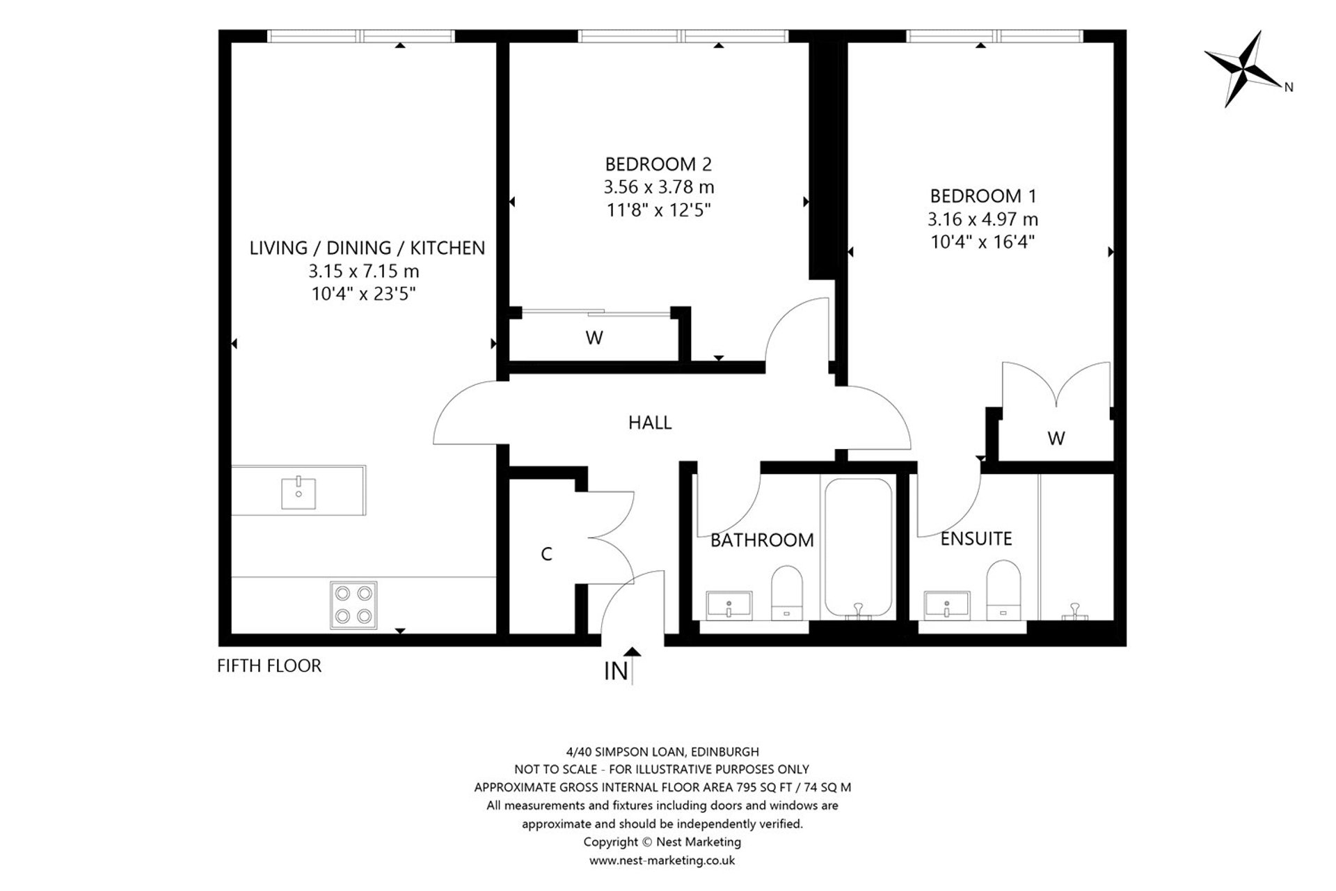 Flat 40, 4 Simpson Loan, Edinburgh, EH3 9GY - Picture #23