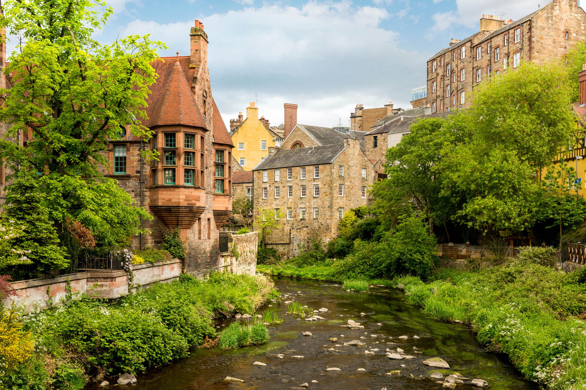 Photo of the Water of Leith in the Dean Village