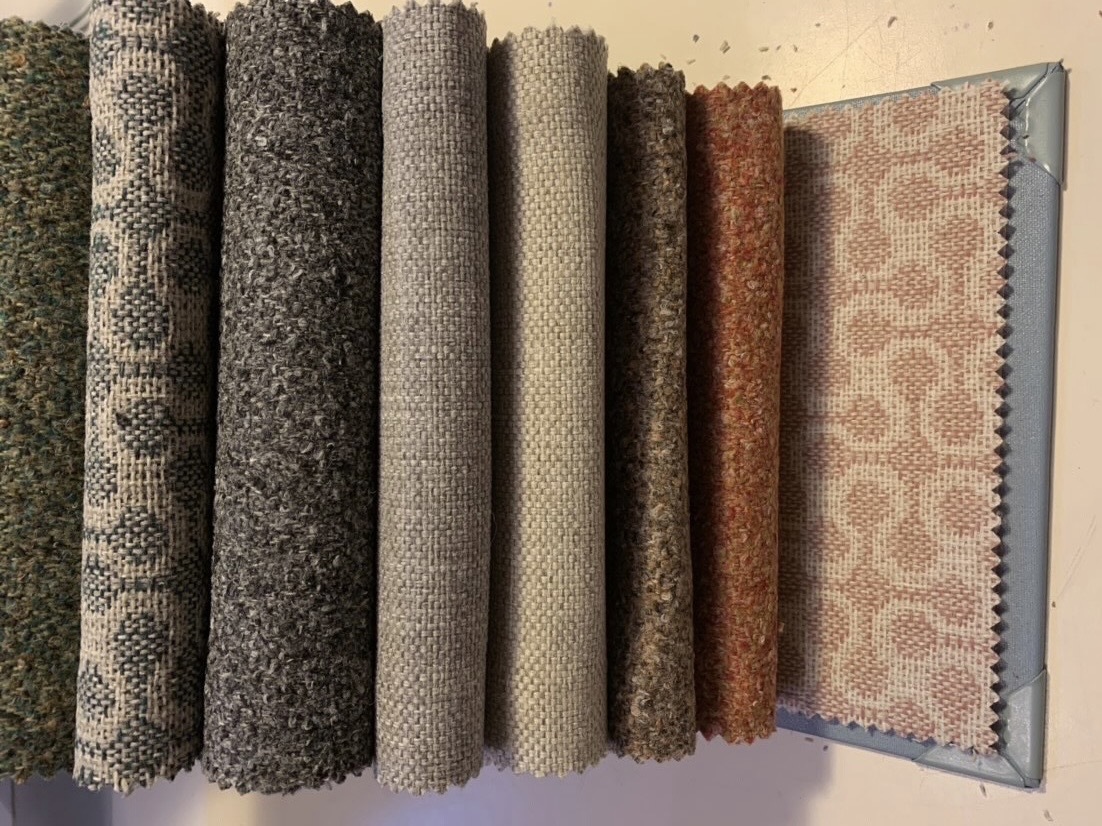 Image of upholstery fabric samples