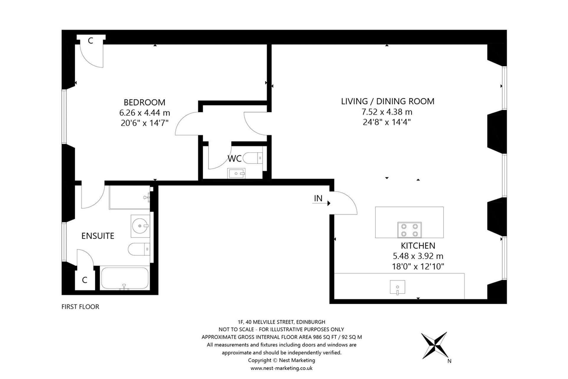 1F, 40 Melville Street, Edinburgh, Midlothian, EH3 7HA - Picture #17