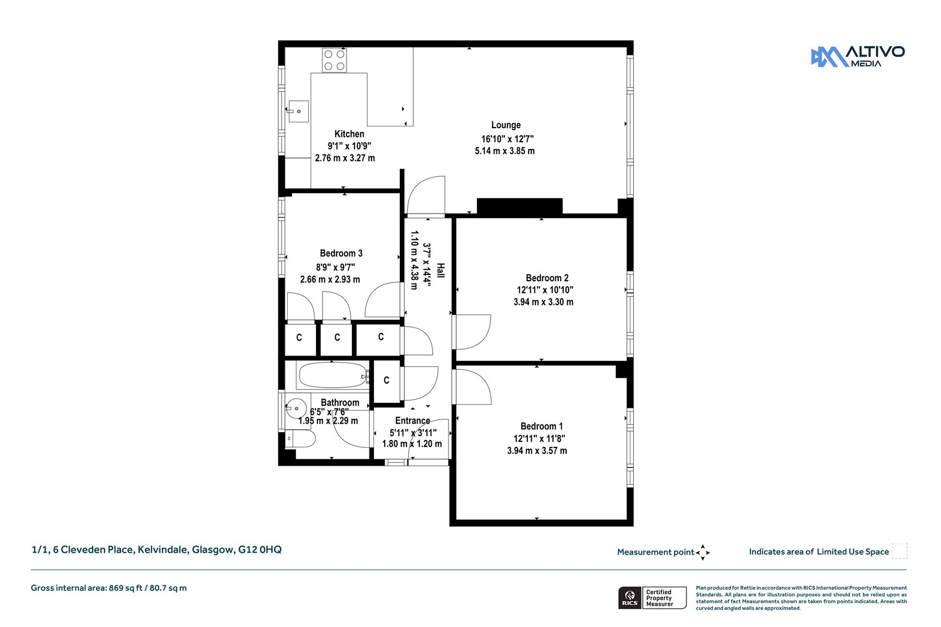 1/1, 6 Cleveden Place, Kelvindale, Glasgow, G12 0HQ - Picture #46
