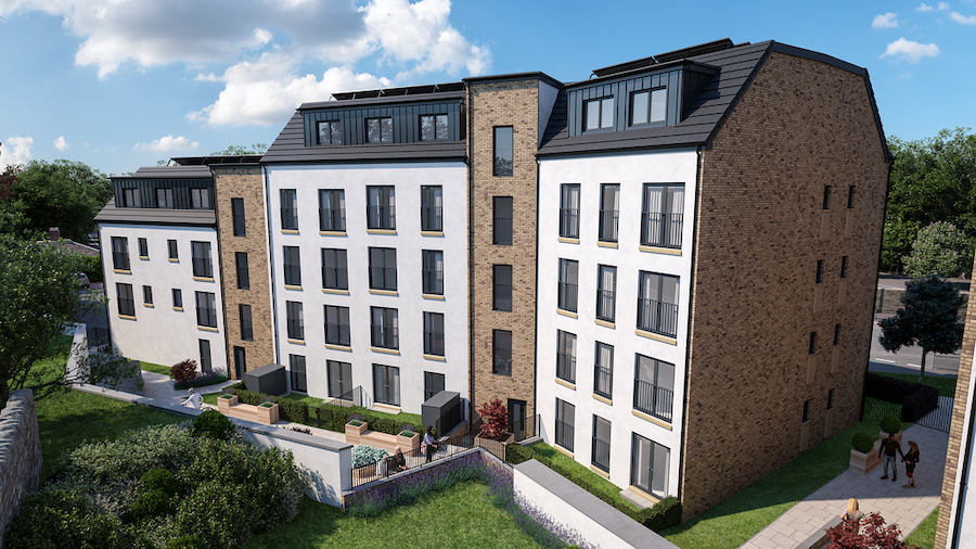 Bridgeview Apartments new build development in Craiglockhart, Edinburgh