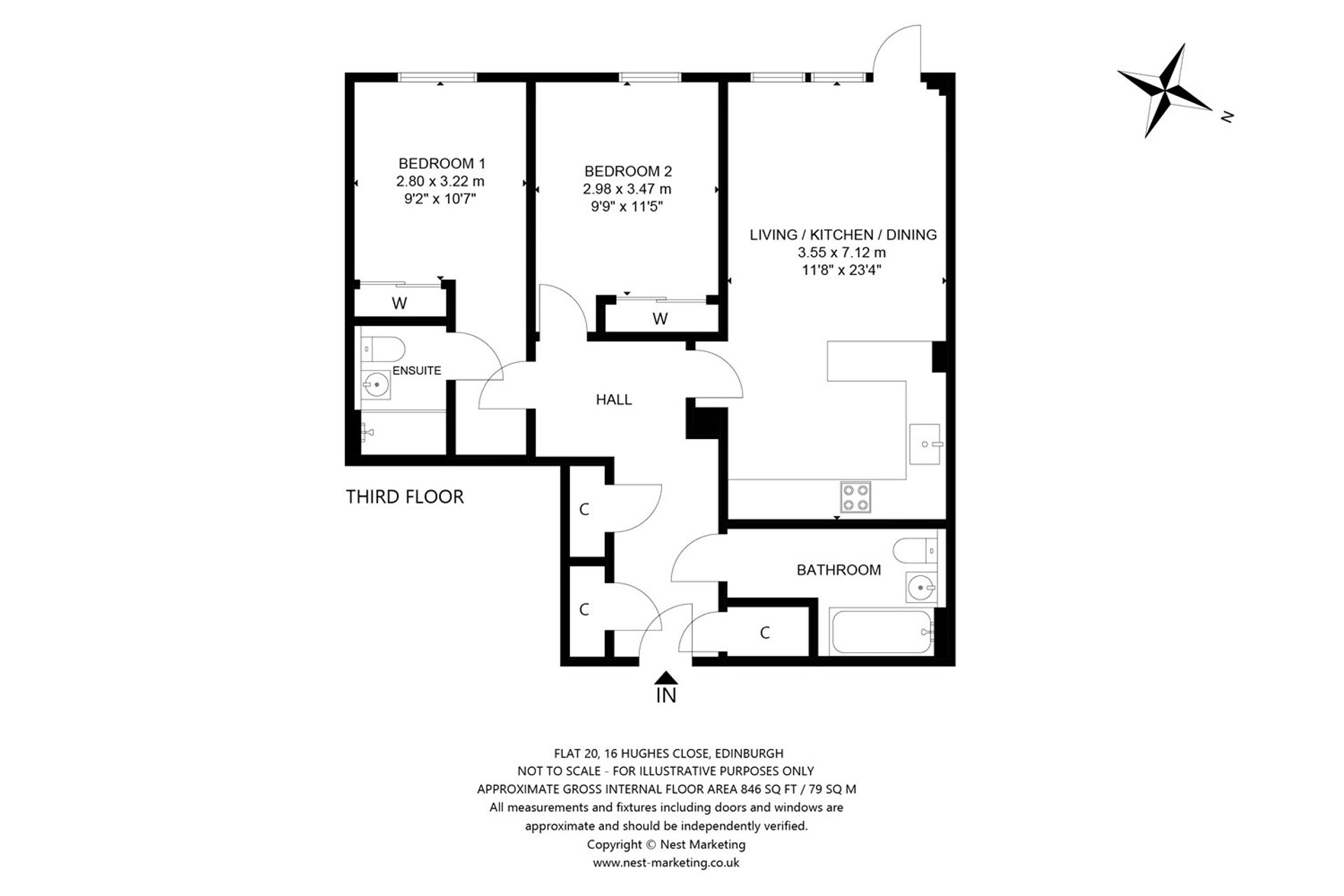 Flat 20, 16 Hughes Close, Edinburgh, EH7 4FY - Picture #17