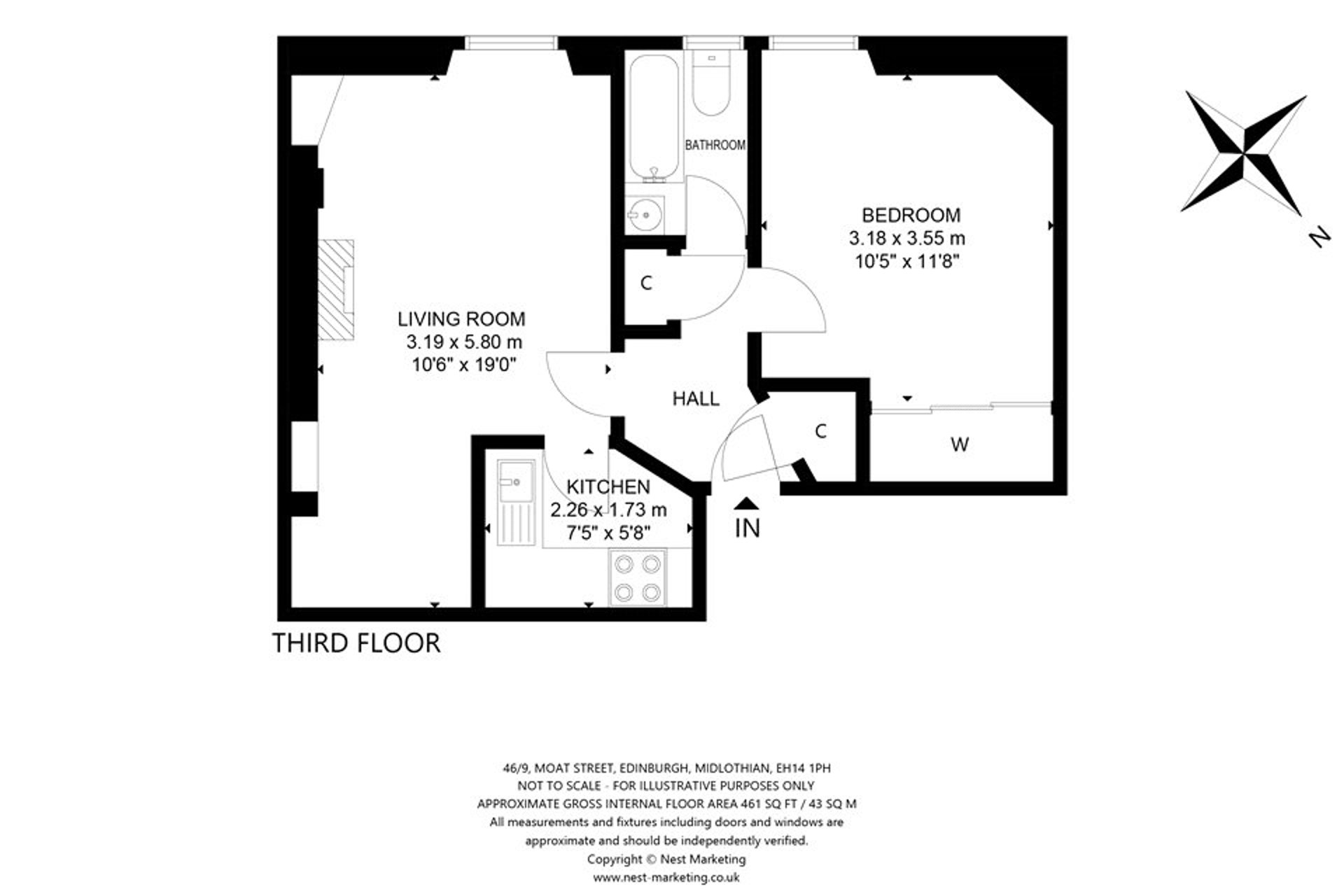 Flat 9, 46 Moat Street, Edinburgh, Midlothian, EH14 1PH - Picture #17