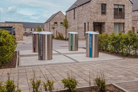 The development’s underground bin system, which residents single out.