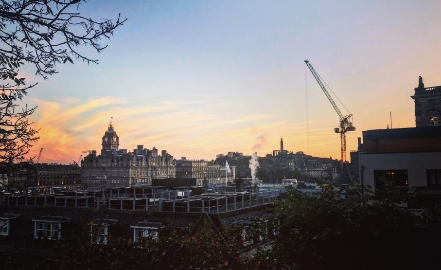 Edinburgh Skyline taken from New Eidyn