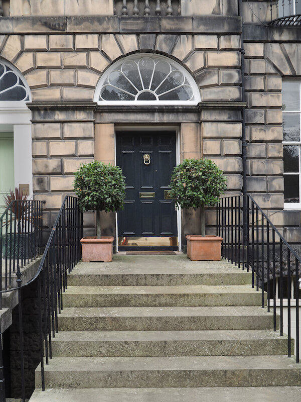 Front door in the New Town