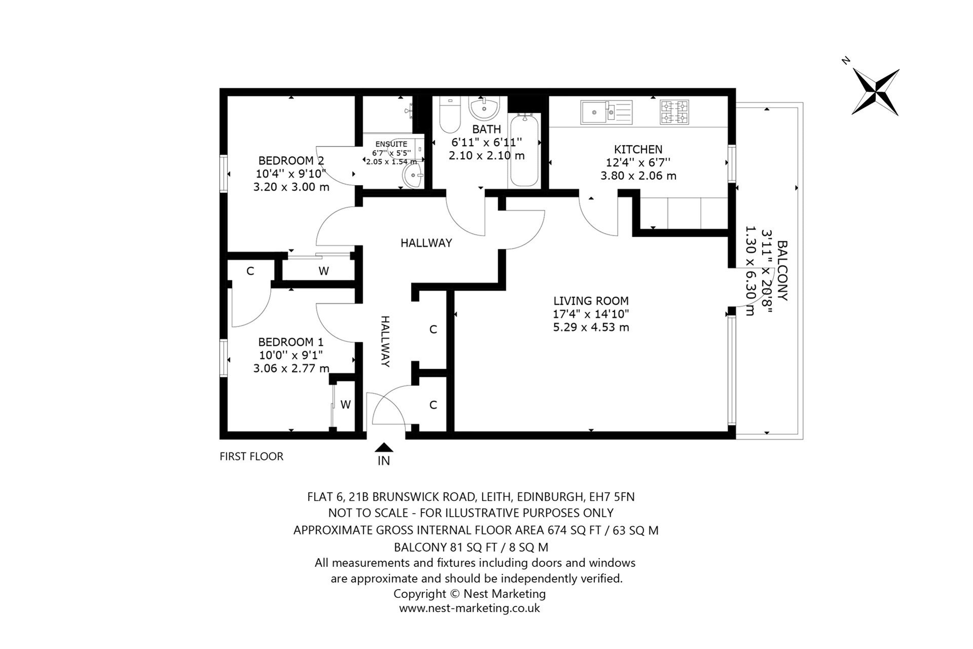 Flat 6, 21B Brunswick Road, Leith, Edinburgh, EH7 5FN - Picture #13