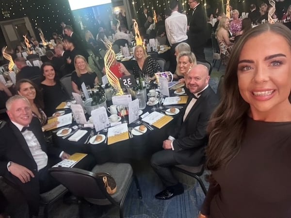 An image of the table at the Award Ceremony