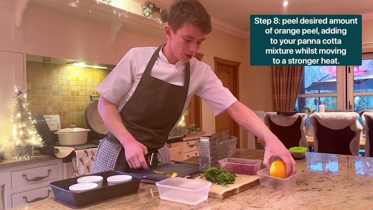 Monday Masterclass - Cooking a Christmas Panna Cotta
